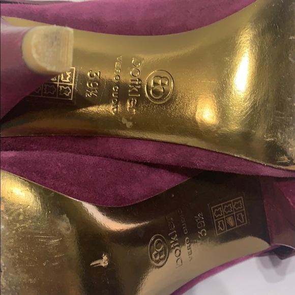 - Botkier Jada Fuchsia Suede & Leather Heeled Bootie Pump - Picture 5 of 10